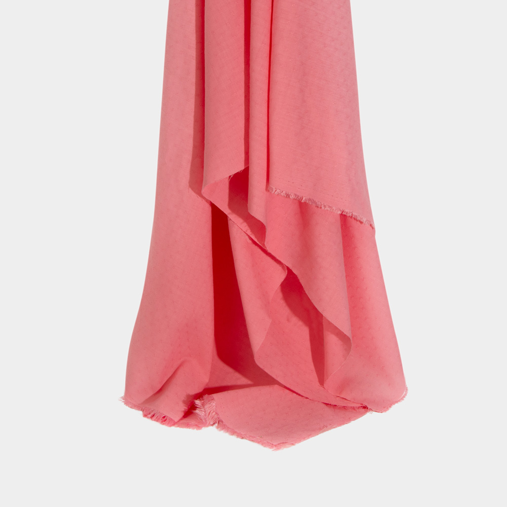 Permanent Fire Resistant Jacquard Fabric Polyester For Curtains in Red