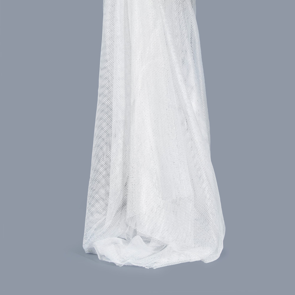 Inherent Flame Resistant Mesh Fabric in White for Upholstery - 100% Polyester