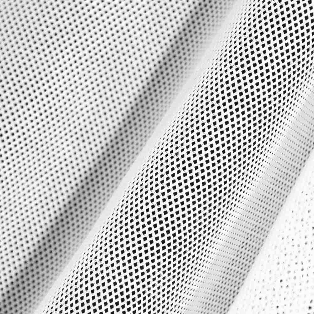 Inherent Flame Retardant Mesh Fabric in White for Upholstery - 100 Polyester