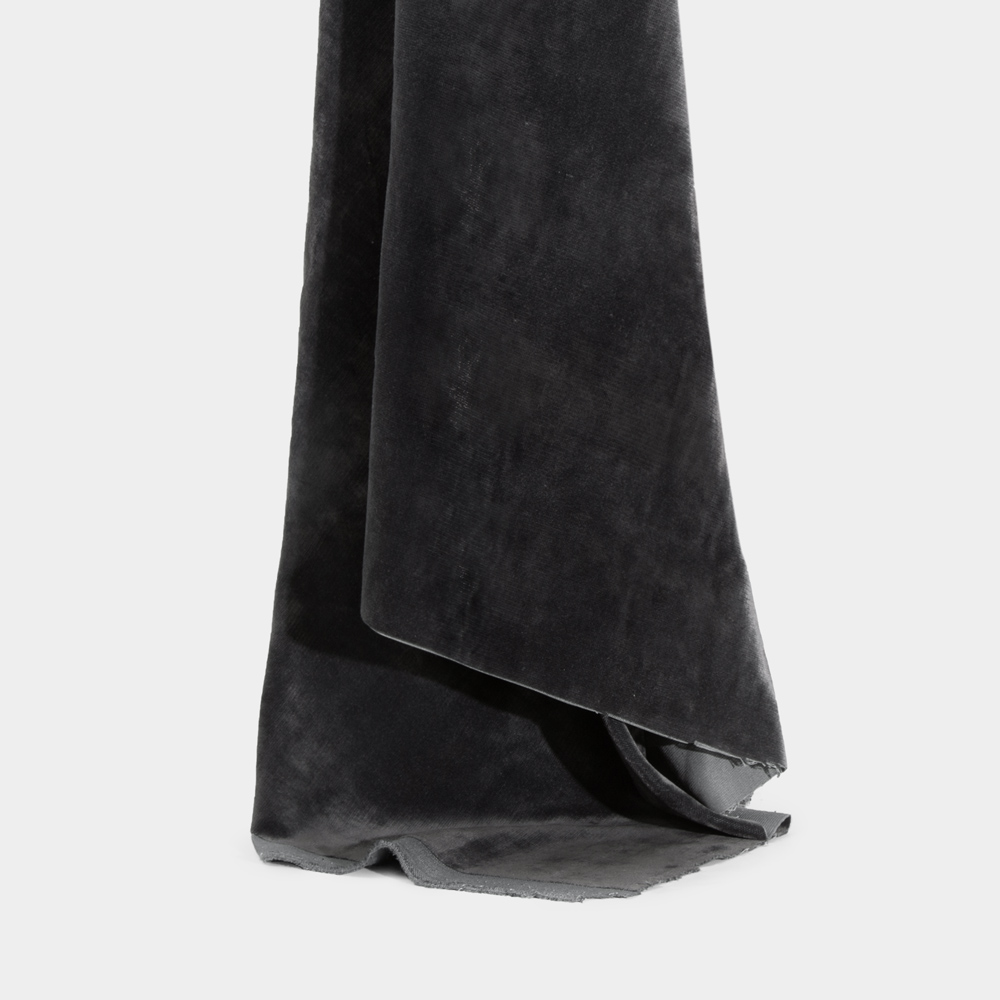 Permanent Fire Retardant  Woven Velvet - Gray Color, 150cm Width, 100% polyester