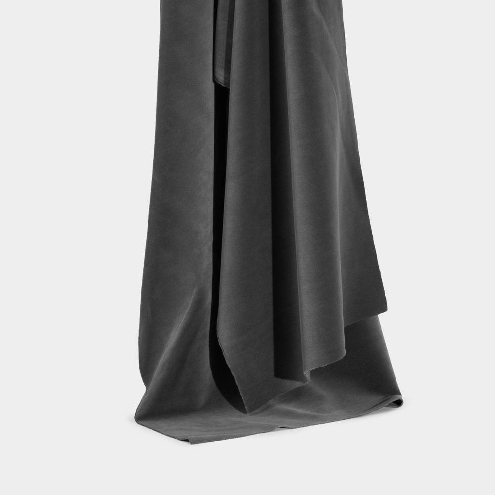 Permanent Fire Resistant in Gray, 280cm Width, 100% Polyester
