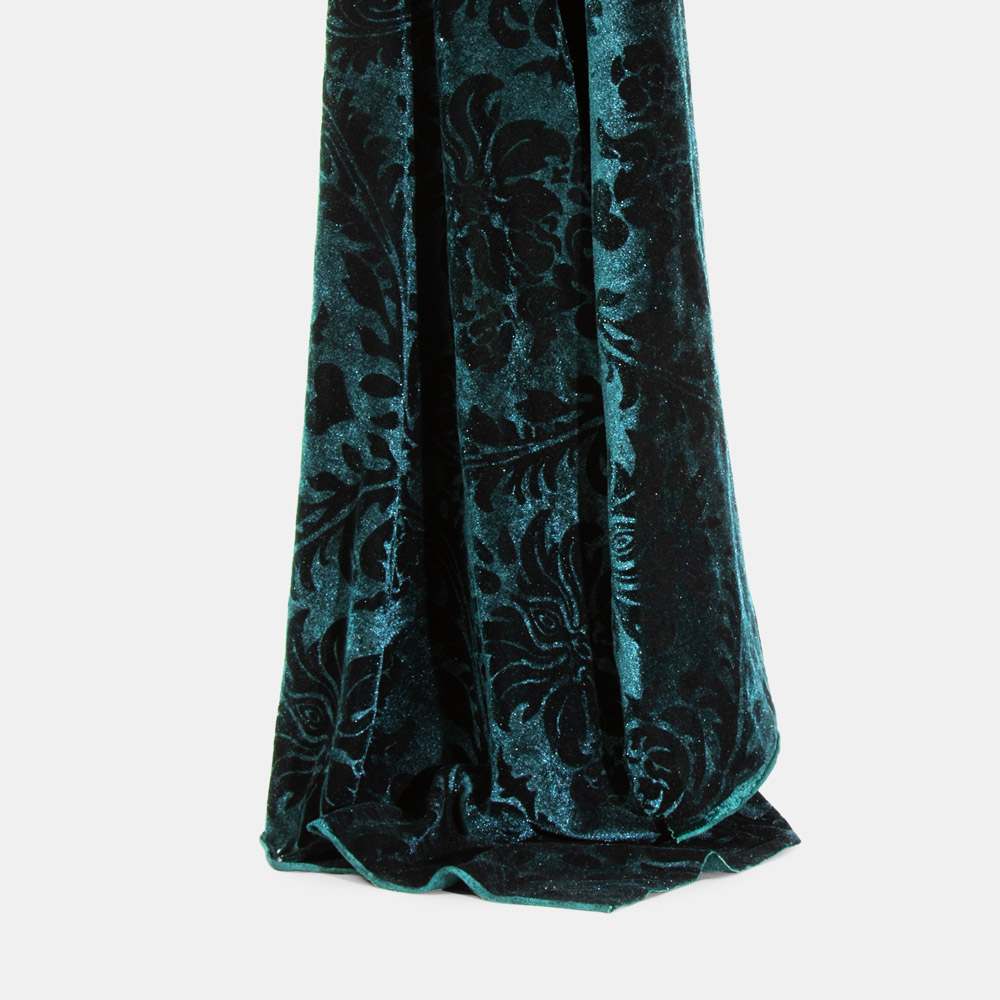 Inherent Flame Retardant Embossed Velvet Fabric, 150cm Width 100% Polyester for Home Decor Fabric