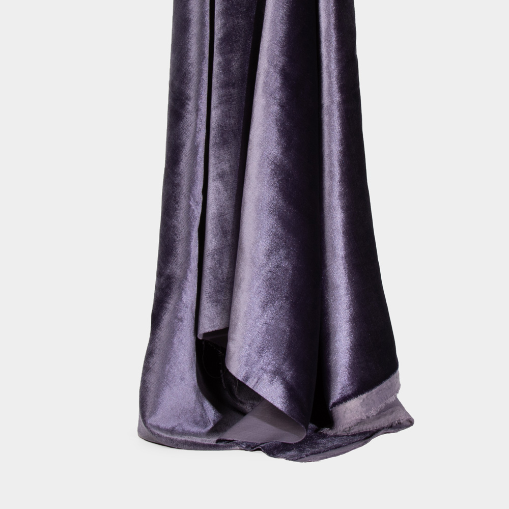Permanent Flame Resistant Resistant Shinning Woven Velvet - DarkSlateBlue Color, 150cm Width, 100% Polyester