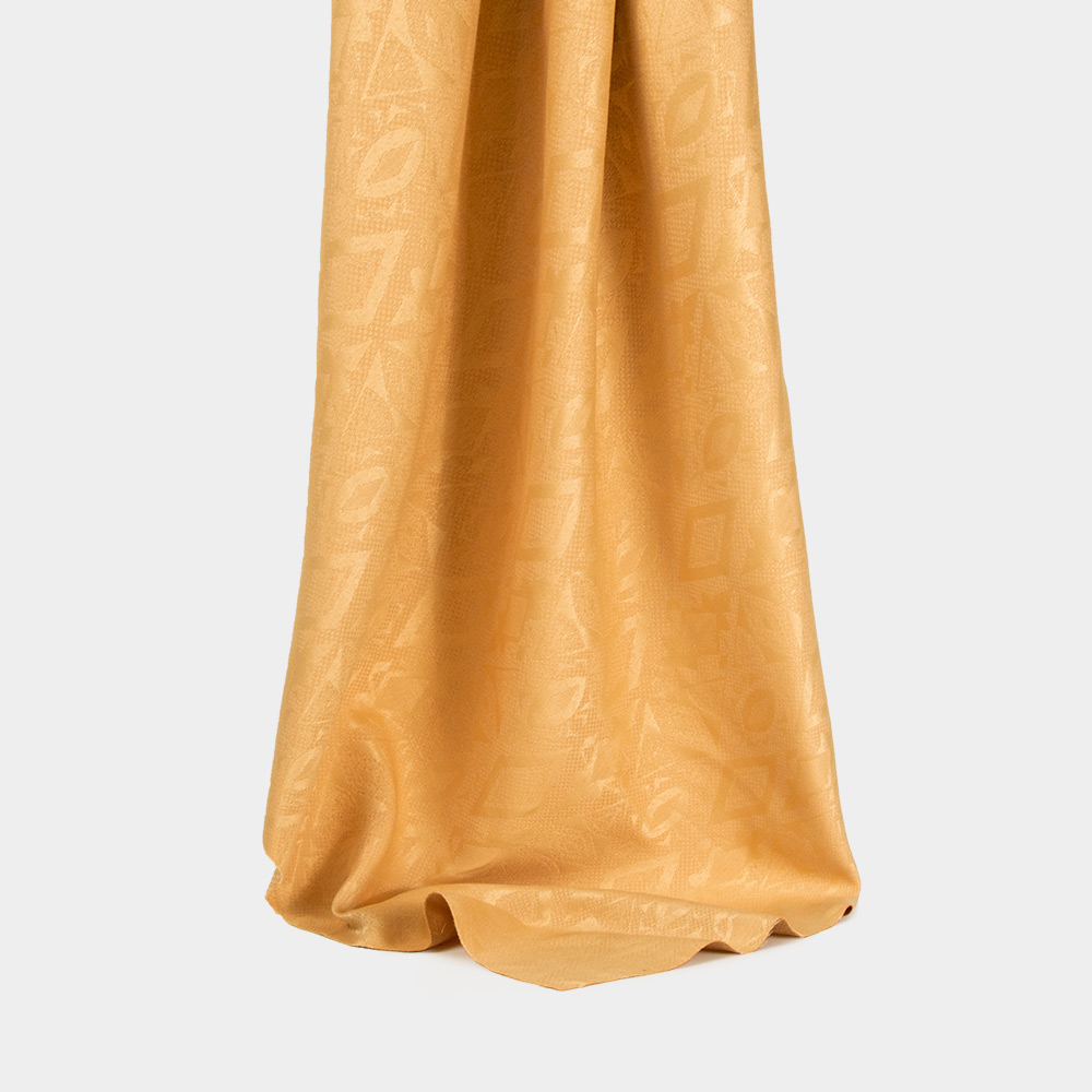 Inherent Flame Retardant Jacquard Fabric in Orange for Industry, 150cm Width, 100% Polyester