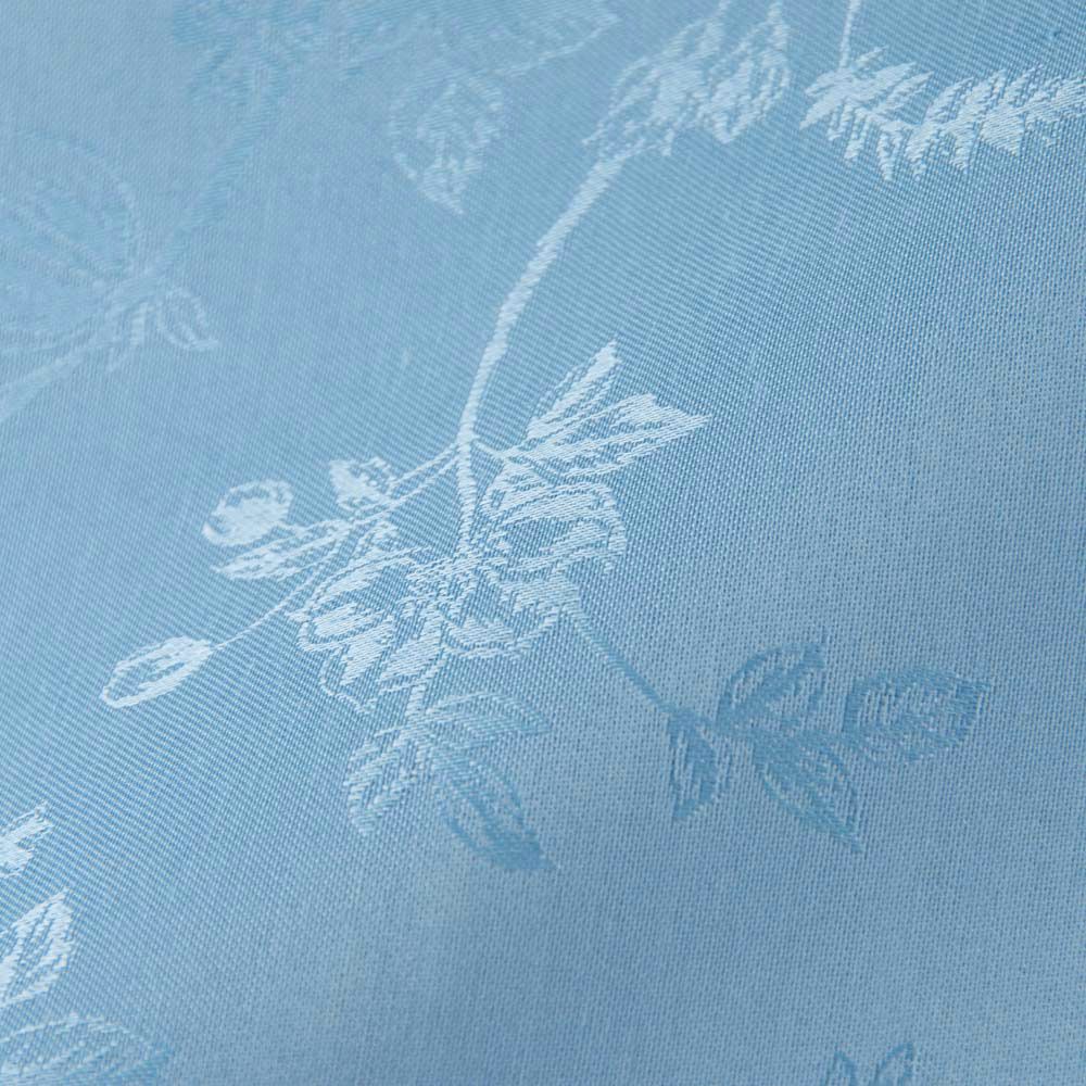 Permanent Flame Retardant Jacquard Fabric in LightSkyBlue for Curtains, 180cm Width, 100% Polyester