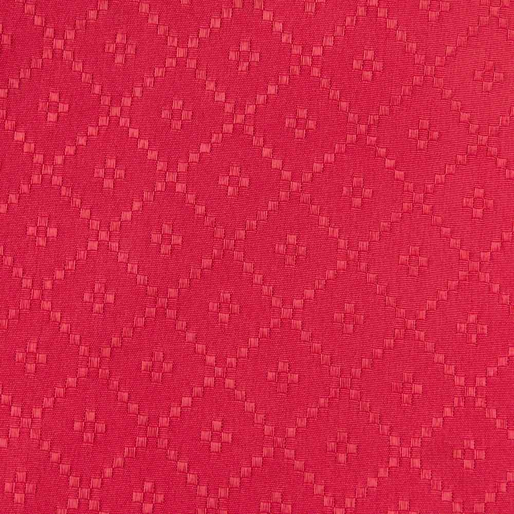 Permanent Flame Resistant Jacquard Fabric in Red for Curtains, 150cm Width, 100% Polyester