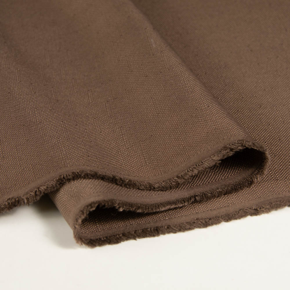 Permanent Fire Resistant Jacquard Fabric in SaddleBrown for Curtains, 150cm Width, 100% Polyester