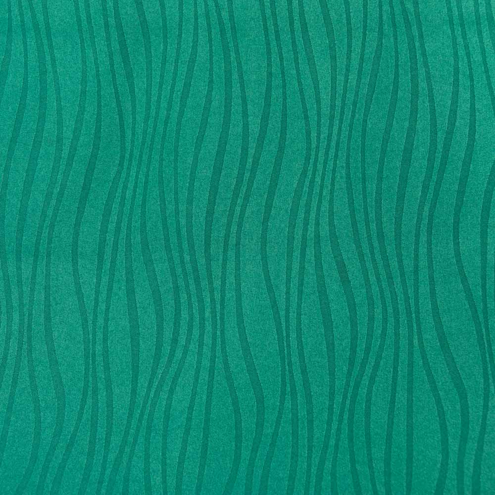 Permanent Flame Resistant Jacquard Fabric in DarkCyan for Curtains, 150cm Width, 100% Polyester