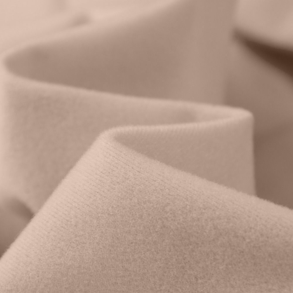 Permanent Fireproof Loop Fleece Fabric Velvet Fabric in LightPink, Polyester, EN13501-1, EN 13773 CLASS 1