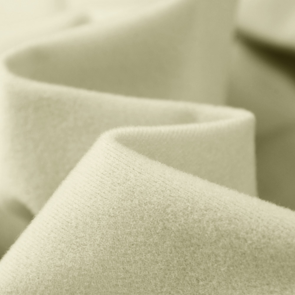 Inherent Flame Resistant  Loop Fleece Fabric Velvet Fabric in Beige, Polyester, CA117, CFR 1615, CA TITLE 19