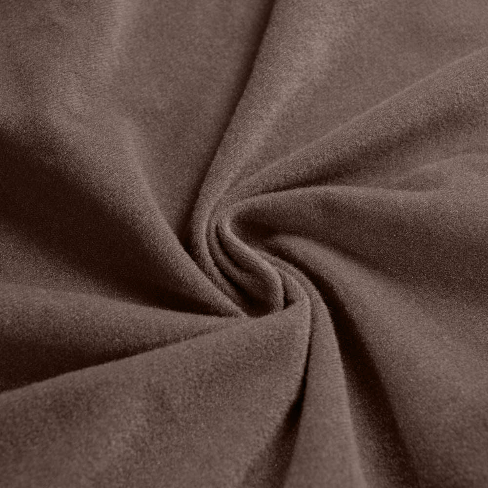 Flame Resistant Loop Fleece Fabric Velvet Fabric in Brown, 100% Polyester, NFPA 701, NF-P92-503-M1
