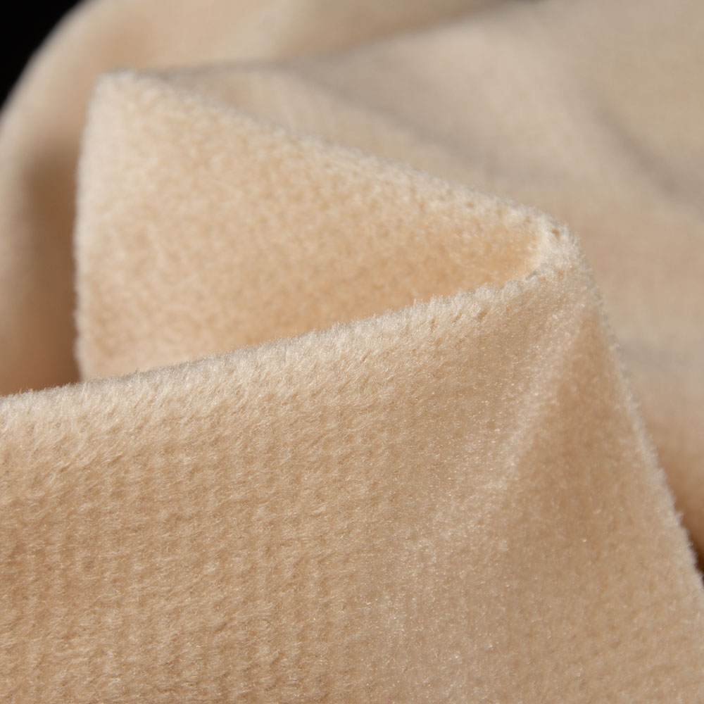 Inherent Flame Retardant Warp Knitted Velvet Flannelette Fabric Polyester, NFPA 701, BS5867 TYPE C