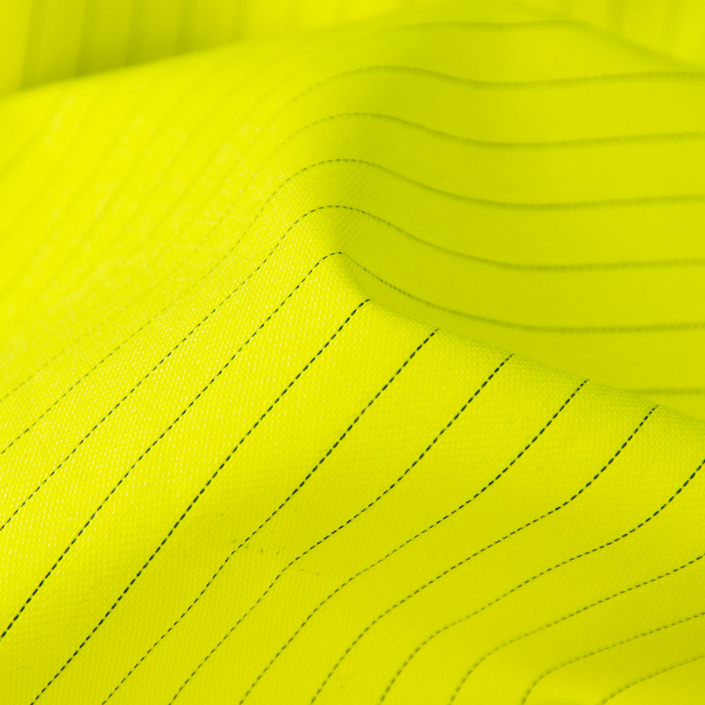 Yellow Hi-vis Fluorescent Flame Retardant Anti-Static Fabric for Safety Clothing, EN ISO11612