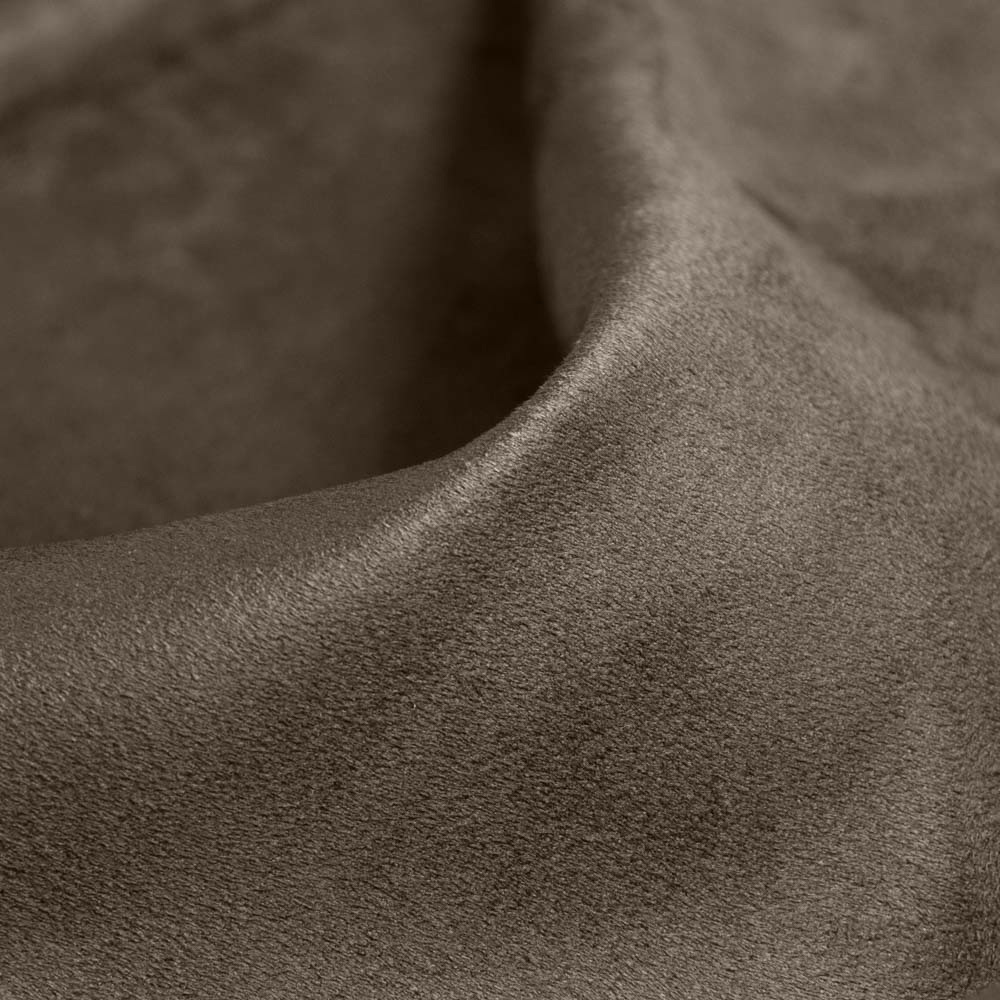 Fire Retardant Suede Fabric Upholstery Fabric in Brown for Handbags, Accessories, NFPA 701.