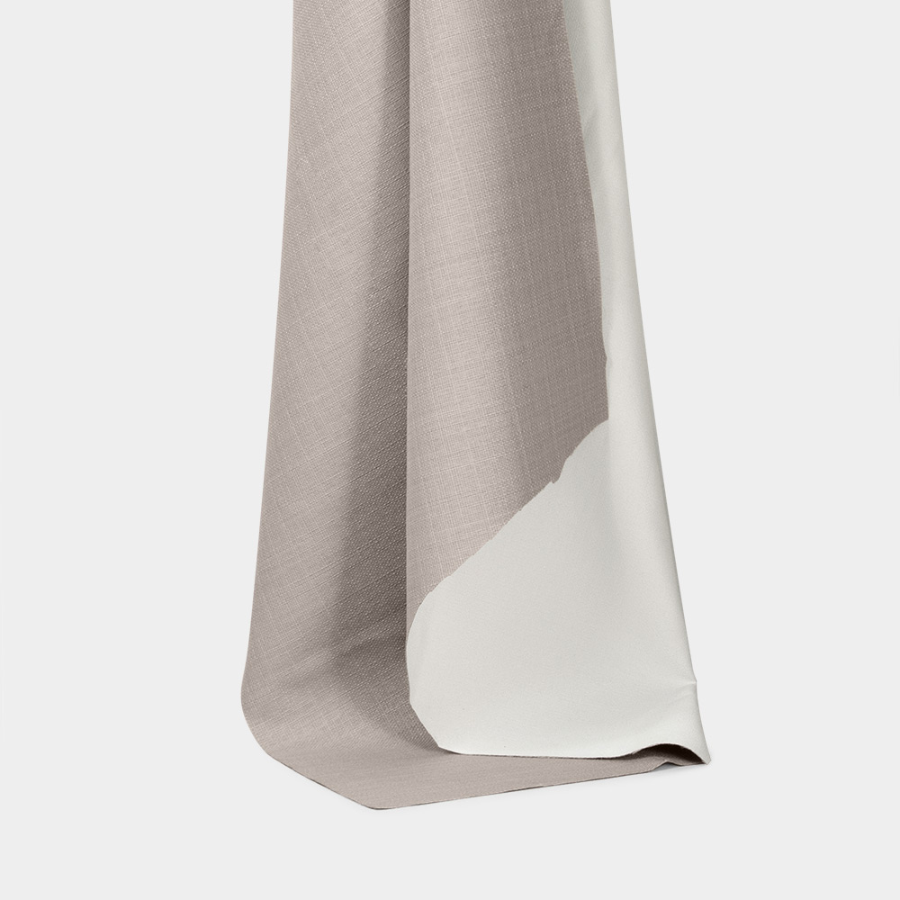 Soft Drape Fireproof Linen Coated Blackout Fabric for Curtains, 100% Polyester, NFPA 701 Compliant