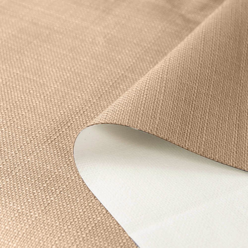 Inherent Fireproof Linen Coated Fabric Polyester Fabric for Curtains, soft drape, NF-P92-503-M1 compliant