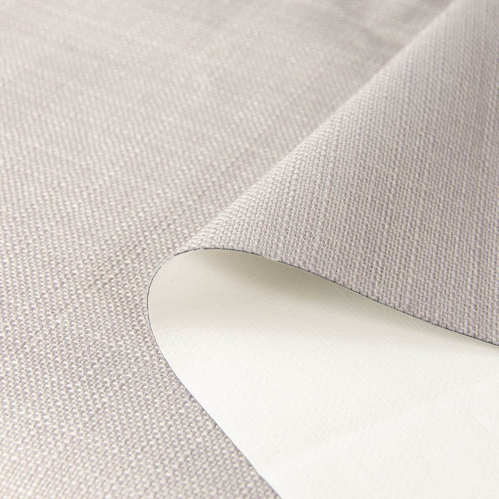 Soft Drape Fireproof Linen Coated Blackout Fabric for Curtains, 100% Polyester, NFPA 701 Compliant