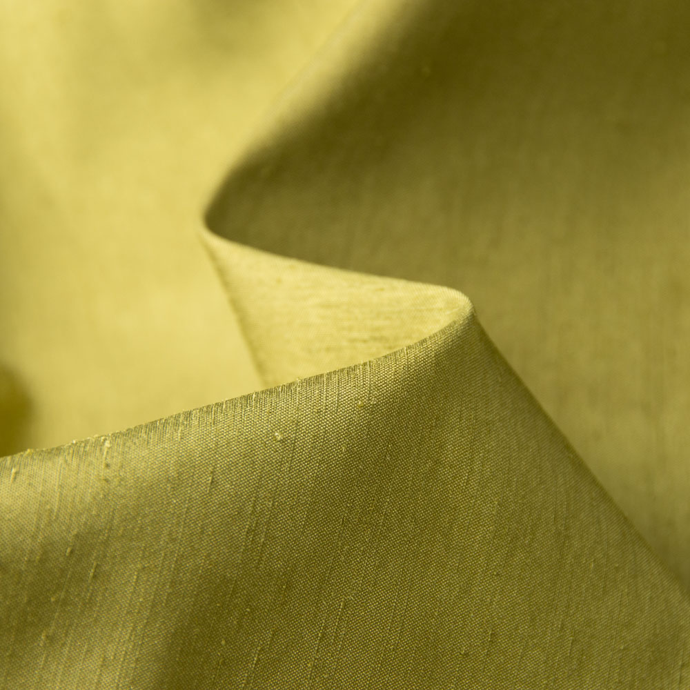 Olive Green Flame Retardant Slubbed Fabric for Curtains, NFPA 701