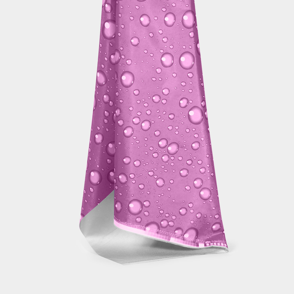 Permanent Flame Retardant Silver-Coated Waterproof Fabric, Purple Oxford Cloth Print, Meets NFPA701