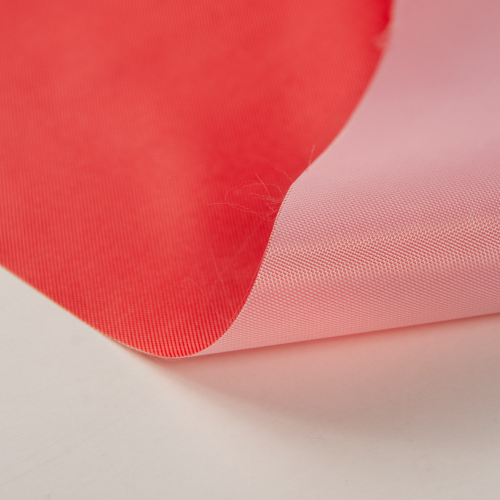 Red Inherent Fire Retardant Coated Waterproof Fabric meets BS5867 and NFPA701 Standards