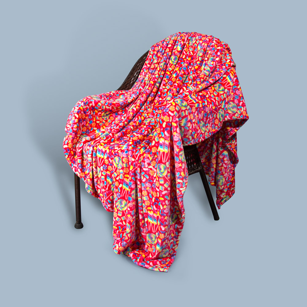 Begoodtex Flame Resistant Printed Throw Blanket, Cozy Plush for Bedroom, Living Room