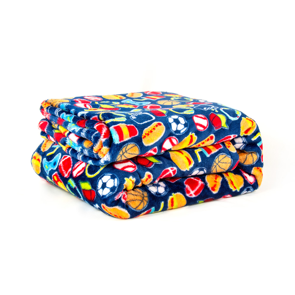 Begoodtex Flame Retardant Printed Blanket, Soft and Warm Plush for Bedroom, Living Room
