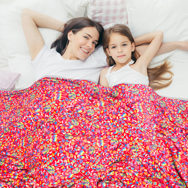 Begoodtex Flame Retardant Printed Blanket, Soft and Warm Plush for Bedroom, Living Room