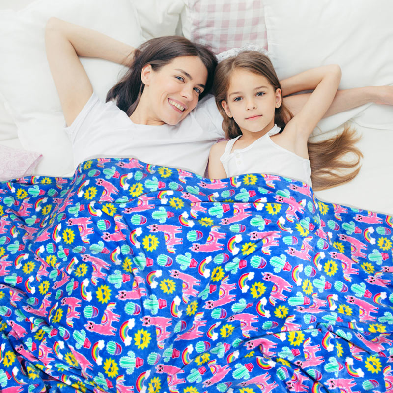 Begoodtex Flame Retardant Printed Blanket, Soft and Warm Plush for Bedroom, Living Room