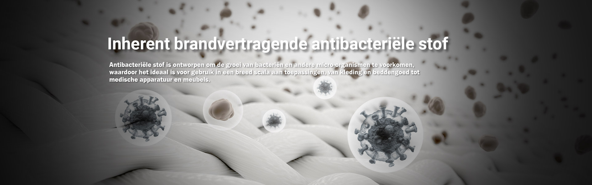 Vlamvertragende antibacteriële stof