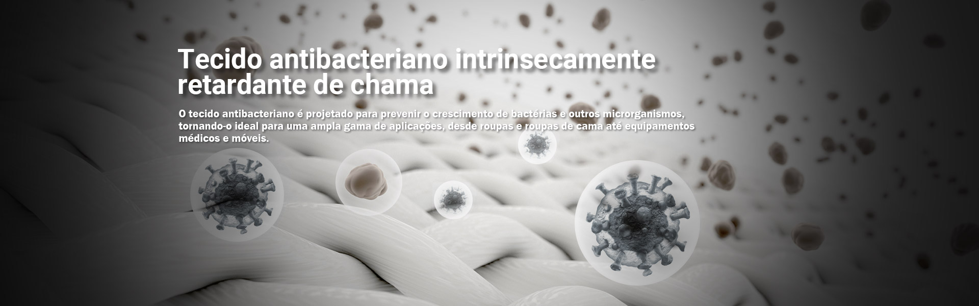 tecido antibacteriano retardante da chama