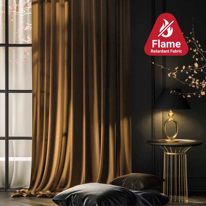 Flame Resistant Single-Sided Glossy Fabric