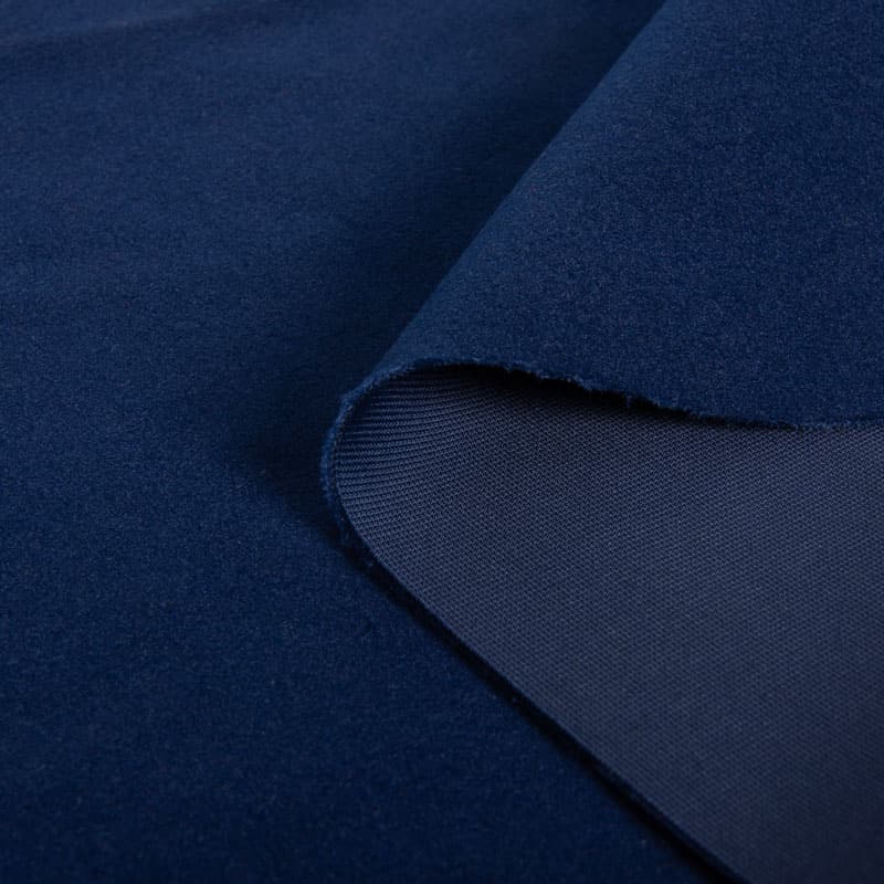 Flame-Retardant Brushed Warp Knitted Fabric, Black, 520 g/m²