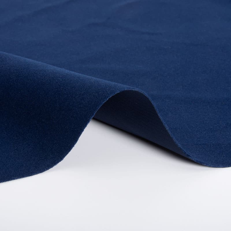 Flame-Retardant Brushed Warp Knitted Fabric, Black, 520 g/m²