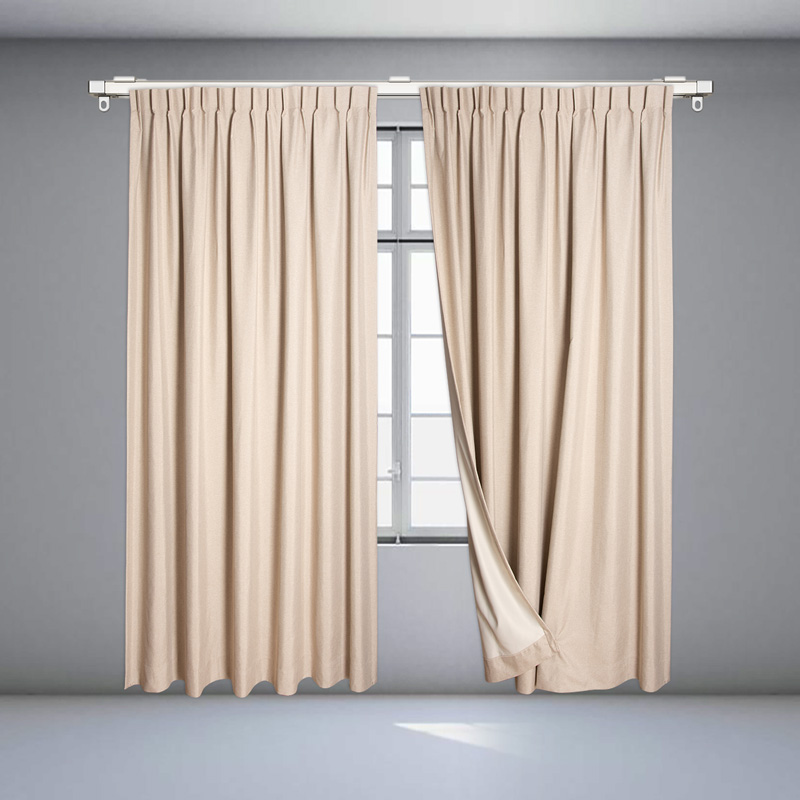 Fire-Resistant Curtain with Sliding Hook - Classic Hook Style, Blackout Curtain