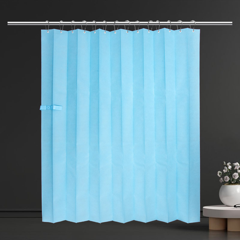 Rideau d&#39;isolement médical bleu non tissé ignifuge